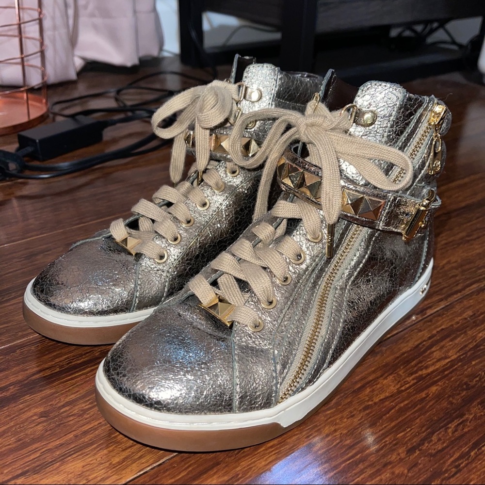 Michael Kors high top fashion sneakers